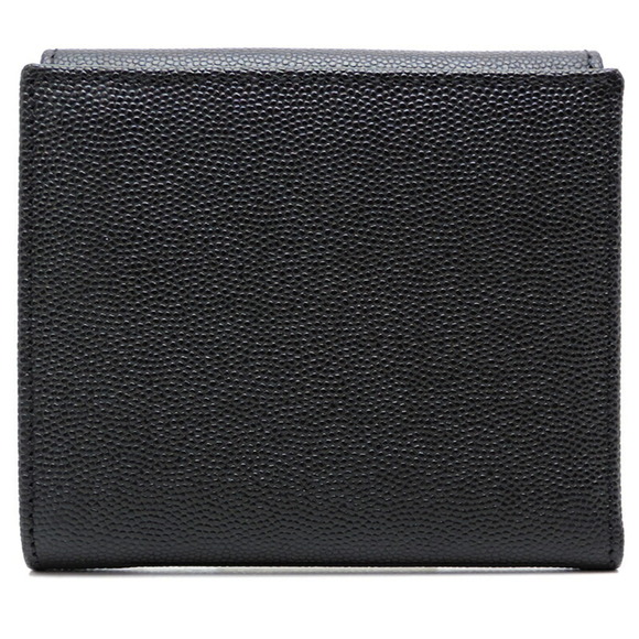 Celine W Women's/Men's Bifold Wallet Grain Leather Black - Picture 2 of 8